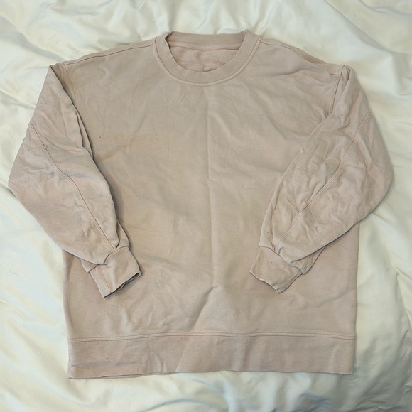 Pink Lululemon Perfectly Oversized Crewneck Sweatshirt - Picture 2 of 4